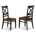 thumbnail image 2 of Dining Room Set-Dining Table With Dining Chairs-Finish:Black & Cherry,Number of Items:7,Shape:Square,Style:Wood Seat, 2 of 5