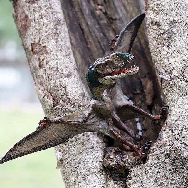 Figuras de acción de juguete de dinosaurio de PVC de boca abierta carnívoro para niños