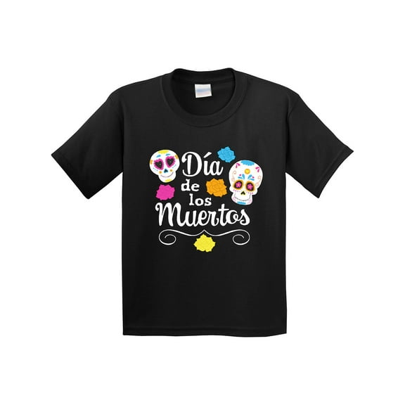 Inktastic DÃa De Los Muertos Sugar Skulls Youth T-Shirt
