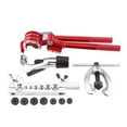 thumbnail image 3 of Pipe Flaring Kit, Professional Brake Line Flare Kit Single Flaring Swaging Tool Brake Fuel Tube Repair Flare Kit With Cutter Bending Tool Set HVAC, Tubing, Copper Pipe Flaring, 3 of 8