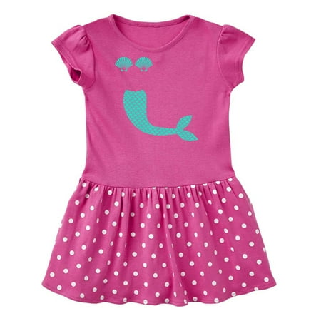 

Inktastic Mermaid Tail and Shells Gift Baby Girl Dress