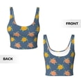 thumbnail image 5 of Lsque Cute Turtle Printed Women'S Sports Bra, Compression, Moisture Wicking, High-Impact Sports Bra For Women,Supportive sports bra-Medium, 5 of 9