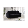 thumbnail image 7 of Meridian Furniture Naomi Contemporary Velvet Loveseat in Black, 7 of 7