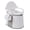 White, variant on 18'' Portable Toilet for Camping, Seizeen Outdoor Portable Potty for Camping Fishing Hiking, White Lightweight Plastic Toilet with Paper Holder, Handrail, Max Hold Up to 320LBS