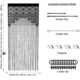 thumbnail image 5 of 2stRumsavdelareDörröppningHippieFönsterpanelRumsavdelareVägggardiner(35×79in/90×200cm,svart), 5 of 5