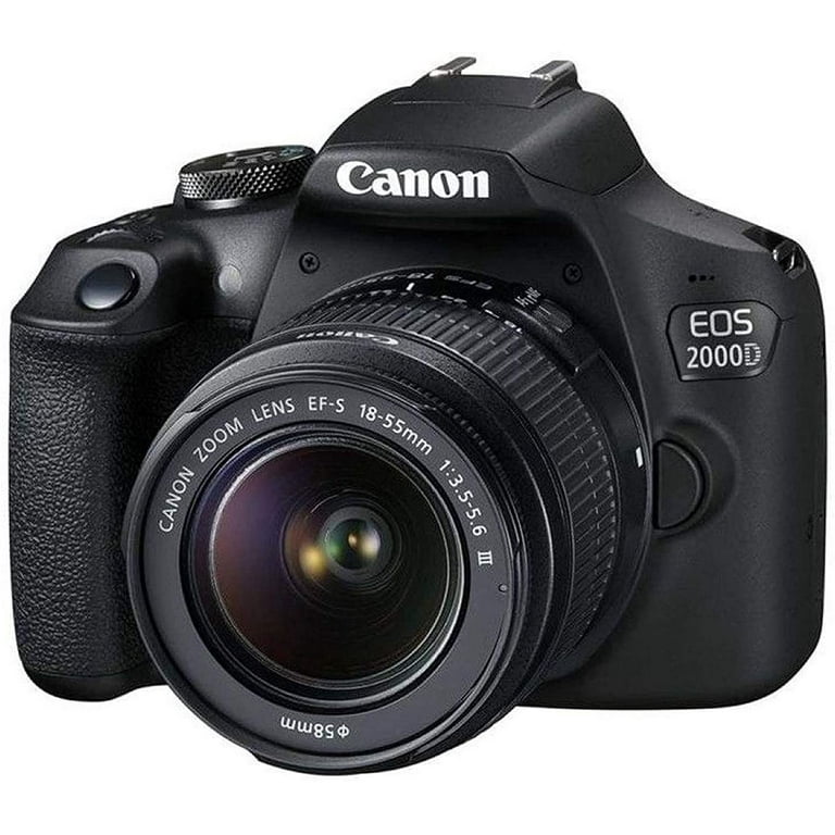 Canon EOS 2000D DSLR Camera with EF-S 18-55 mm F/3.5-5.6 III Lens