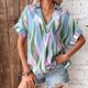 thumbnail image 2 of Elegante mujer con cuello en V estampado camiseta blusa Tops sudadera OAVQHLG3B Store  lin121212, 2 of 5