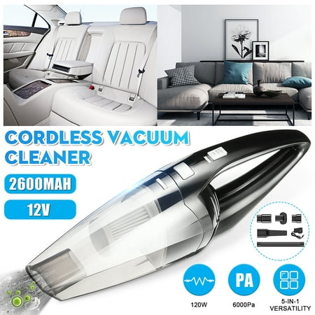 110-220V CORDLESS Car Vacuum Cleaner For Both Car and Home 120W Auto Portable Wet Dry Wireless Handheld