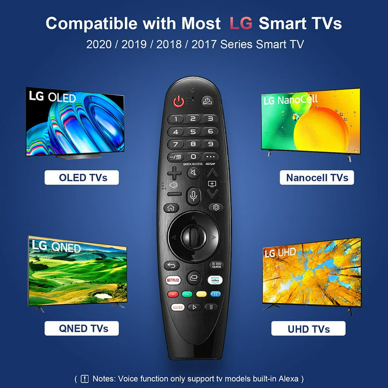 Mando a distancia mágico para LG-Smart-TV, control remoto, repuesto con  puntero y función de voz, compatible con LG 2021/2022 UHD OLED QNED  NanoCell 4K 8K Smart TV : Electrónica 