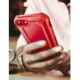 thumbnail image 5 of SUPCASE Unicorn Beetle EXO Series Case for iPhone SE 2nd Generation (2020), Premium Hybrid Protective Clear Bumper Case for iPhone SE /7/8 (Red), 5 of 8