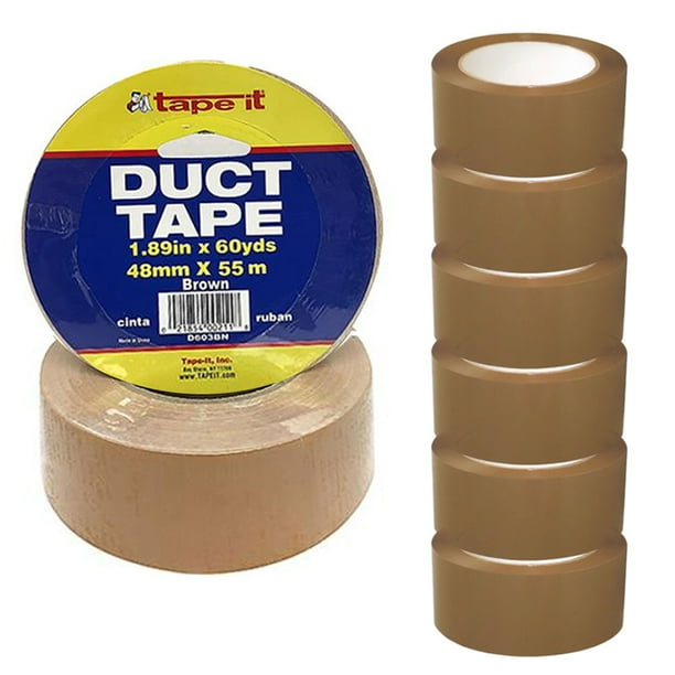 6 Rolls Sealing Tapes Packaging Box Carton Shipping Size 2" X 55 Yards