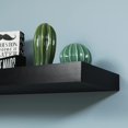 thumbnail image 4 of WELLAND 60 inch Mission Floating Shelves Wall Mounted Shelves Display Rack, 59 7/8"L x 9 1/4"D x 2"T, Black, 4 of 7