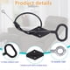 thumbnail image 2 of Manija de Repuesto para Sillón Reclinable con Anillo en D, para Cable de Manija Lazyboy, Piezas de Repuesto para Sillón Reclinable con Cable de Liberación, Paquete de 2, 2 of 5