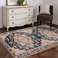thumbnail image 4 of Area Rug 3x5 Ft, Vintage Boho Non Slip Area Rugs for Bedroom, Middle Century Western Geometric Abstract Art Washable Low Pile Accent Carpet for Indoor Kitchen Nursery Dining Room Office Front Door, 4 of 9