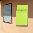 thumbnail image 3 of Style Flair Box Mailbox Bin Door Designed Drop Box Outdoor Decors Slots Metal Installation Postbox Simple Drop Box Mailbox Beige Green, 3 of 8