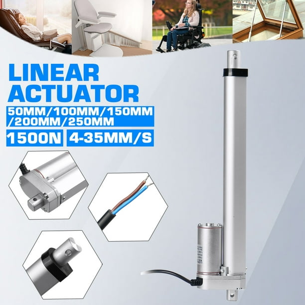 Metal gear electric Linear actuator 12V linear motor moving distance stroke  50mm 100mm 150mm 200mm 250mm 30W 2.5A max 