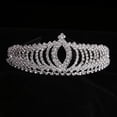 thumbnail image 3 of Accessoires de Cheveux Filles Bandeau Couronne Forme Strass Korean Style Électrodéposition Chapeaux pour Parti, 3 of 6