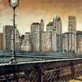 thumbnail image 3 of Daniels, Matthew 12x12 Black Modern Framed Museum Art Print Titled - Manhattan Sunset I, 3 of 5