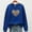 Blue, variant on Under $15 POROPL Womens Sweat Shirts with No Hood Long Sleeve Crew Neck Sweatshirt Printed Pullover Tops Beige L