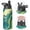 Black-3, variant on 18oz Insulated Water Bottle with Straw & Cleaning Brush, Wide Mouth Stainless Steel Flask, Liquid & Marble Print