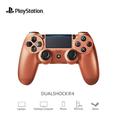 SonyPSt4 Controller DualShock, SonyPlayStation 4 Bluetooth Controller with Light Bar, Metallic Copper