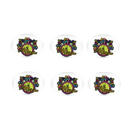 Happy New Year Clock 12 - 2 inch Cupcake Edible Frosting Photos