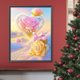 thumbnail image 4 of Pintura de diamante 5D DIY, taladro redondo completo, decoración de flores de cristal de amor de playa, 30x40cm, 4 of 9