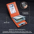 thumbnail image 2 of SYMMEXA Men's Modern Card Wallet, Red, 2 of 6