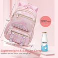 thumbnail image 3 of Girls Backpack, 16.5 * 13.5 * 7 inches School Backpack for Girls, Lightweight Kids Backpack with Compartments, Kids' School Bag for Age 4-10 Years Old, 3 of 4