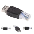 thumbnail image 3 of Usb Type A Female To Rj45 Male Ethernet Lan Network Router Socket Plug Adapter, 3 of 5