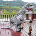 thumbnail image 5 of Disfraces de dinosaurios inflables calientes traje vestido t-rex Anime fiesta Cosplay carnaval disfraz de Halloween para hombre mujer adultos niños, 5 of 5
