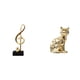 thumbnail image 1 of Figura decorativa de escritorio: Estatua de gato, escultura de nota musical, adorno decorativo de resina y cerámica, moderno, ideal para la oficina, e, 1 of 8