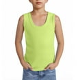 thumbnail image 3 of zbxnLI Kids Tank Tops 3 Pack Toddler Boys Girls Cotton Basic Undershirts Sleeveless Shirts Solid Color, 3 of 4
