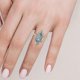 thumbnail image 5 of Anillo de circonita cúbica para mujer, accesorios de joyería de boda de compromiso, regalo para mujeres y niñas, 5 of 5