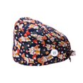 thumbnail image 4 of Operating Hats Nurse Gourd-shaped Headwear Pure Color Pattern Multifunctional Breathable Tie Back Headgear with Buttons Unisex Work Uniform Working Caps Type 25, 4 of 9