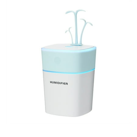 

Small Humidifiers for Bedroom Four in One Small Humidifier 2000mAh Personal Desktop Humidifier Night Light Humidifier 320ml Cool Mist Mode Super Quiet Suitable for Office Desktop Car on Clearance