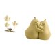 thumbnail image 5 of Figura decorativa de metal con flores y hojas, sujetalibros, adorno de hierro para estante, mesa o armario. Ideal para regalar o decorar la oficina o, 5 of 8