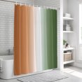 thumbnail image 6 of Orange Sage Green Ombre Bathroom Shower Curtains with 12 Hooks Waterproof Shower Curtain for Stalls and Bathtubs Abstract Aesthetics Modern Art Decorative Bathroom Privacy Curtain 48x72 Inches, 6 of 9