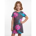thumbnail image 5 of Girls Fashion Casual Dress Comfort-Fit Short Sleeve Sundress Comfortable Everyday Wear for Big Girls Age 6-13 School Outfit, 5 of 6