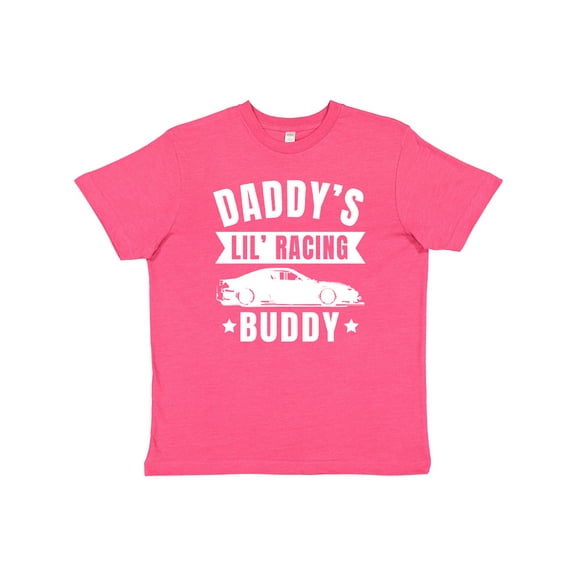 Inktastic Daddys Lil Racing Buddy Youth T-Shirt