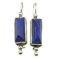 thumbnail image 2 of Fiudx Pendientes de Plata 925 con Diseño de Piedra Azul Facetada, Joyería Vintage Única, Ligeros y Cómodos, Regalo Ideal para Ocasiones Informales o Formales., 2 of 6