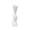 White, variant on 12.6 Inch Black Small Plastic Bud Vase Tall Twisted Minimalist Vase for Single Stem Flowers Narrow Neck Decorative Floral Bottle Home Office Table Decor, Black