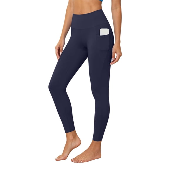 Xinsrenus Women's High Waist Stretchy Capri Yoga Leggings Wide Elastic Waistband Pants Workout Outdoor Casual Bottoms