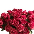 thumbnail image 3 of LINASHI Artificial Flowers Artificial Rose 15 Heads Vintage Rose Valentine's Day Flowers for Home Table Centerpiece Holiday Party Decor, 3 of 4