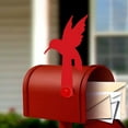 thumbnail image 4 of GOYDSY Red Carrier Mailbox, Decorative Mailbox for Home, Mailbox Identification Sign, Handcrafted Outdoor Mailbox Decoration Board Clearance Sales Today Deals Prime, 4 of 7