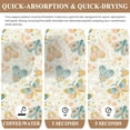 thumbnail image 5 of Coffee Mat - Fits Most Drip Coffee Makers and Small Appliances, Ideal for Coffee Bar Accessories,Dish Drying Mat, and drying mat for kitchen counter (Colorful flower butterfly, 21"x13"), 5 of 5