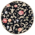thumbnail image 3 of Safavieh Chelsea Georgiana Bordered Wool Area Rug, Black, 5'6" x 5'6" Round, 3 of 12