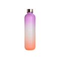 thumbnail image 2 of Eigraketly Botella de agua de 1000ml, vaso portátil para exteriores, tapa de acero inoxidable, taza para beber, reutilizable, para estudiantes, escuela, Kits de desorden para acampar Púrpura Naranja Eigraketly OD028155-06, 2 of 6