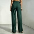 thumbnail image 4 of Zormilly Dress Pants Women High Waisted Business Casual Striped Wide Leg Pants with Pockets Dressy Straight Leg Pants, S-3XL, 4 of 9