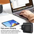 thumbnail image 3 of USB Fast Charging Multiport Adapter Portable Multifunctional Travel Charger Adapter 3.0 USB tablet Charging Accessories White UK, 3 of 6